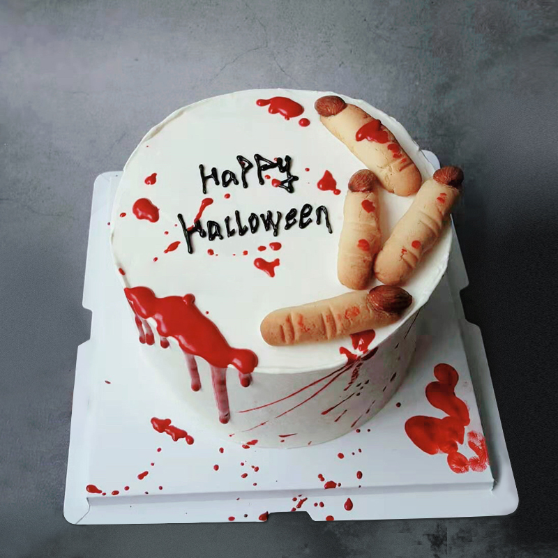 女巫手指万圣节主题鲜奶蛋糕