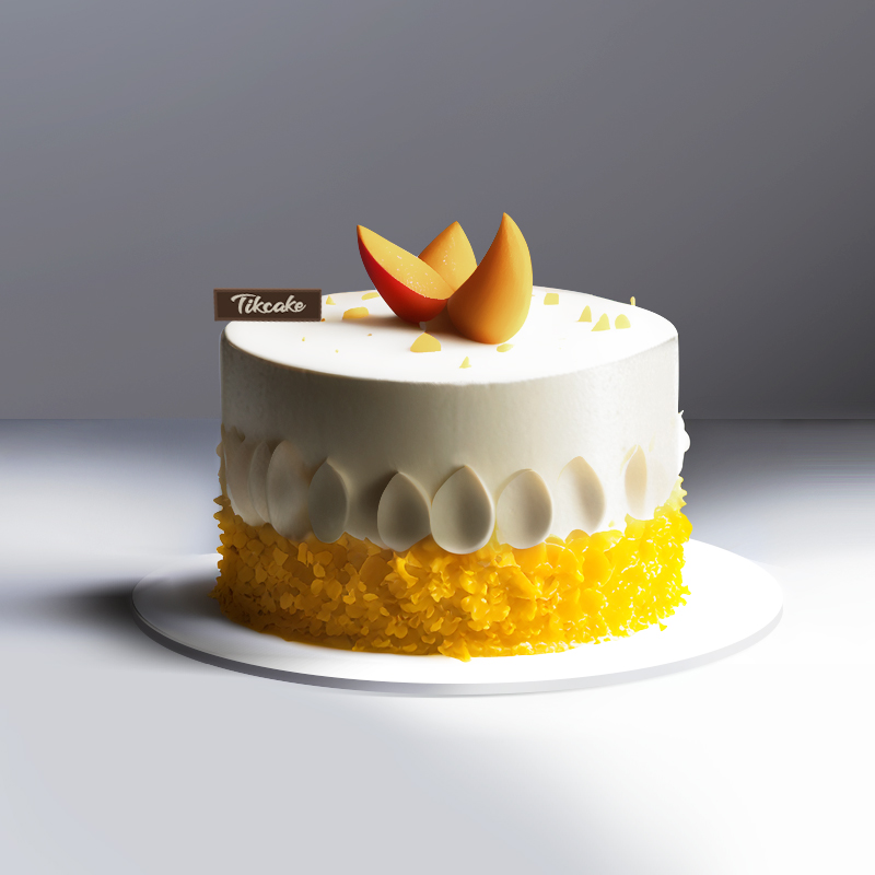 原创翻糖芒果主题鲜奶蛋糕