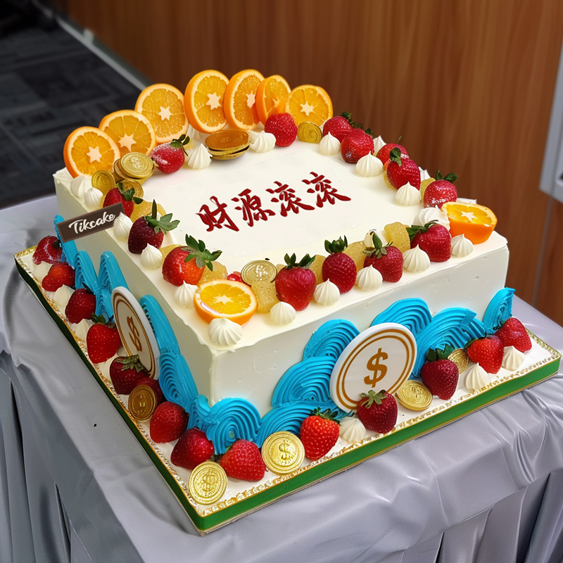 原创“多财多亿”主题企业蛋糕（二）