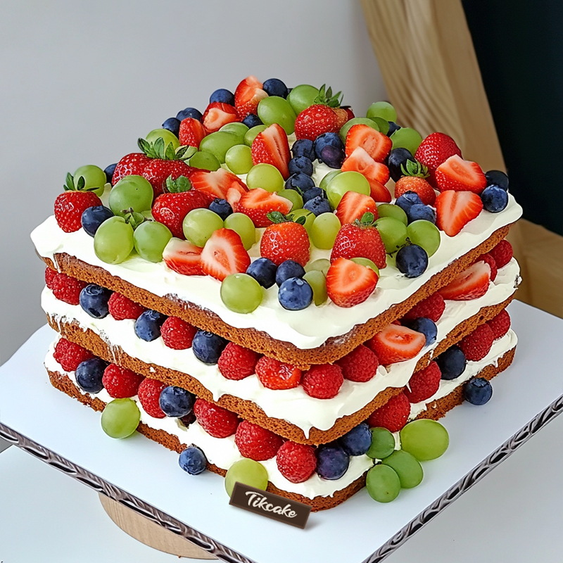 原创水果满满鲜奶企业蛋糕（四）