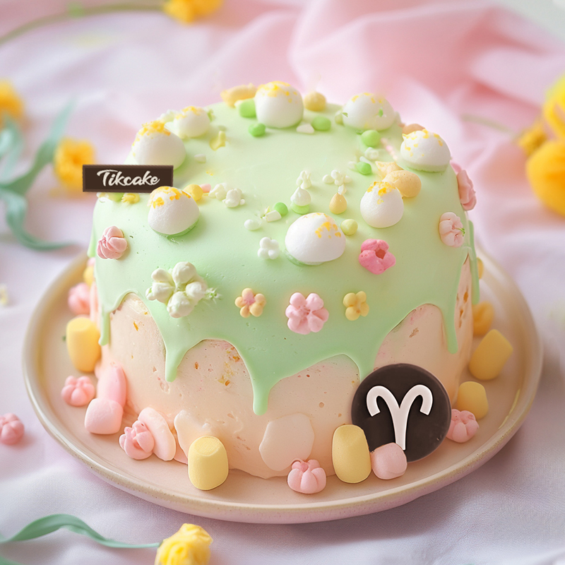 原创白羊座主题鲜奶蛋糕六（3.21-4.19）