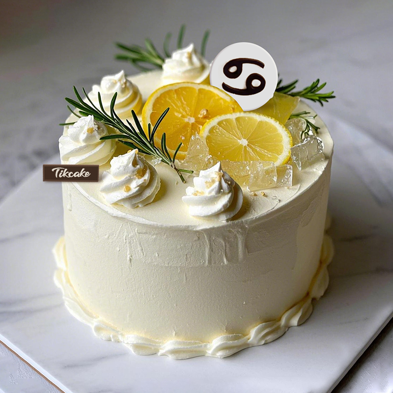 原创巨蟹座主题水果鲜奶蛋糕（6.22-7.22）