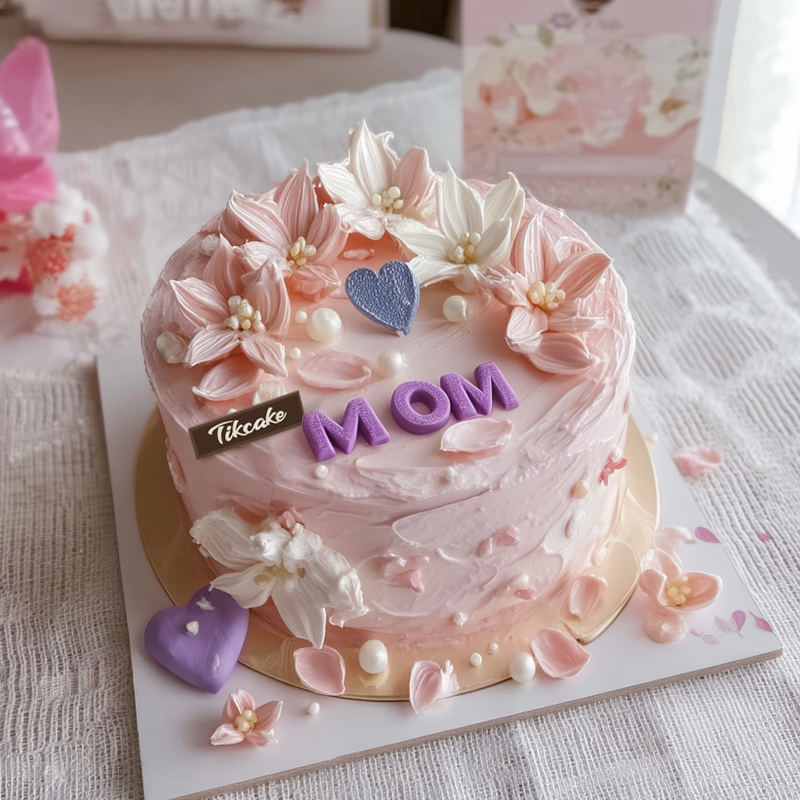 原创母亲节主题鲜奶蛋糕（四）