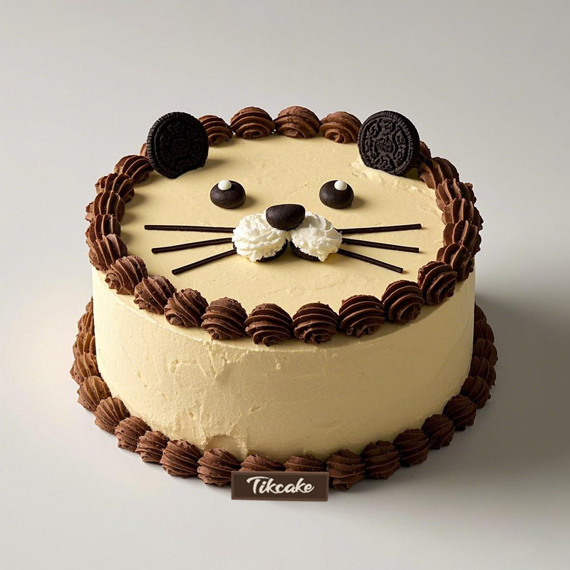 原创可爱小狮子主题儿童蛋糕（二）