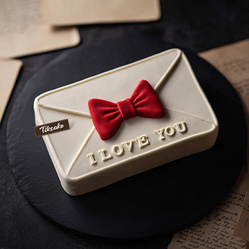 原创“情书”主题翻糖鲜奶蛋糕